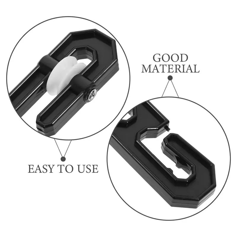 ABZL Sturdy Nylon Pulley Wheel Pulley System For Long Clothesline Weight Lifting