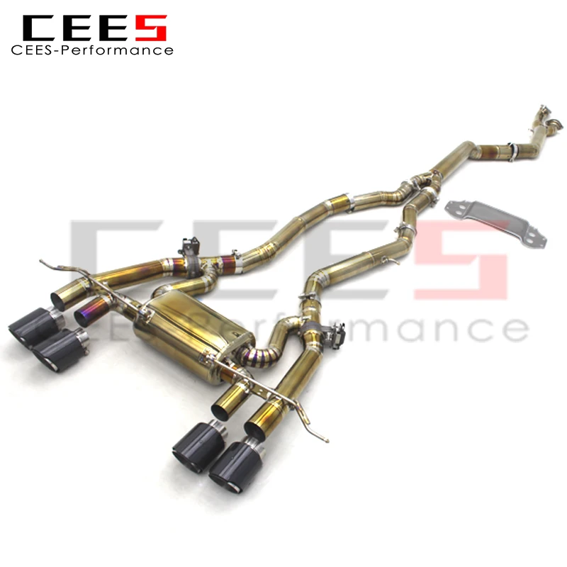 CEES Exhaust System For BMW M3 M4 G80 G82 G8X 3.0T 2019- High Performance Exhaust Pipes Titanium  Automobile Catback Exhaust