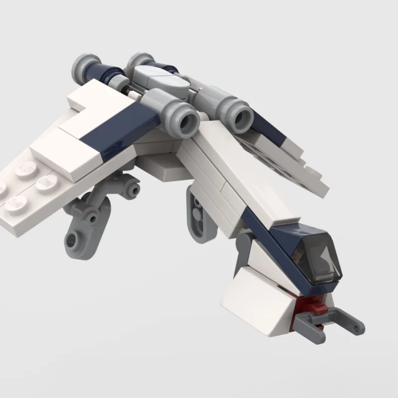 Klocki konstrukcyjne MOC zabawka miniaturowy model statku kosmicznego figurka kreatywna zabawka do składania prezent świąteczny dla chłopców