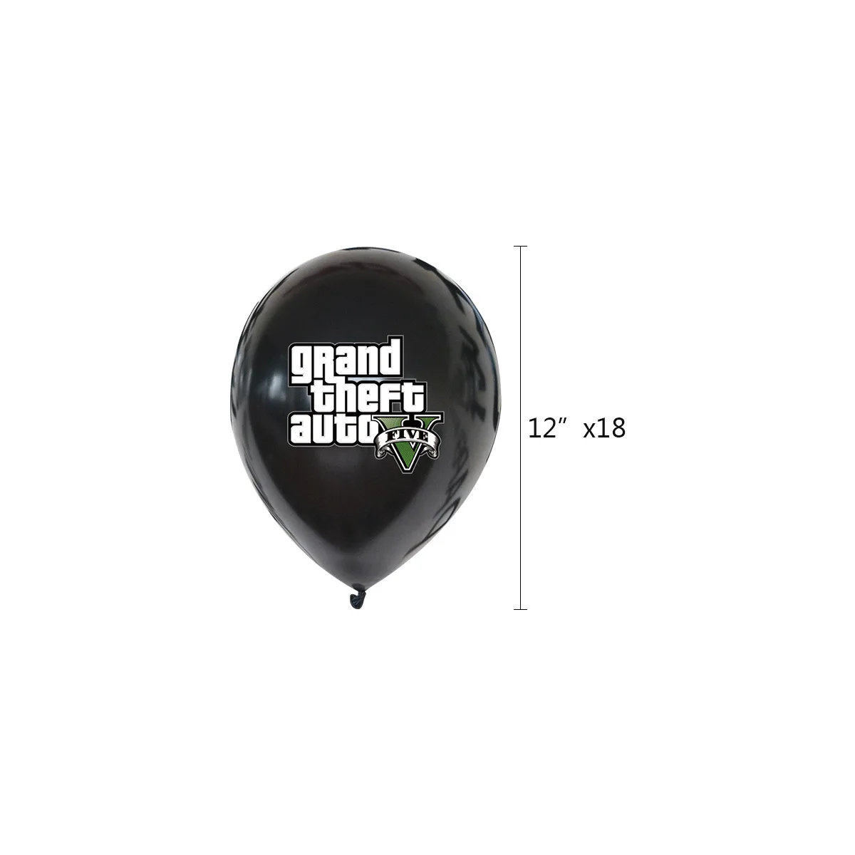 Five Star Citizens Grand Theft Auto GTA5 Theme Party Decoration Supplies Knight Racing Car Sticker Happy Birthday Party Balloons