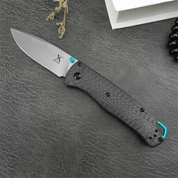 Outdoor Pocket Folding 535 Knife D2 Blade Carbon Fiber Handle EDC Hunting Self-defense Camping Hiking Portable Multitool Knives