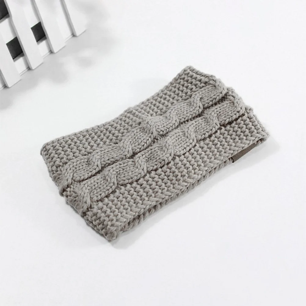 

Зимняя вязаная повязка на голову, толстая шерстяная широкая теплая эластичная повязка на голову, вязаная крючком повязка на голову для женщин, стильный праздничный подарок