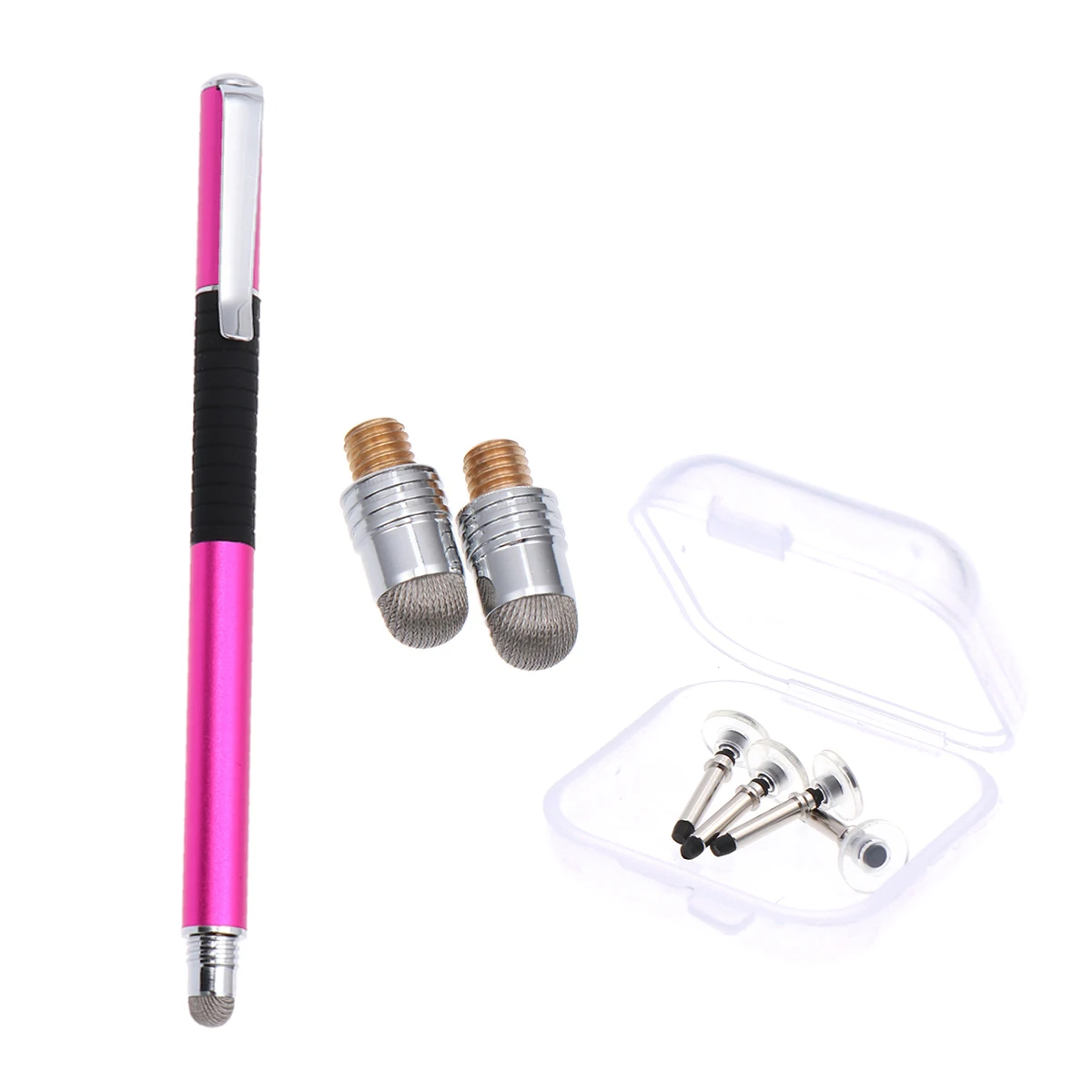 

5Pcs Capacitive Pen Set Premium Metal Material Sensitive Tip Touch Screen Stylus Handwriting Tool for Phone Tablet