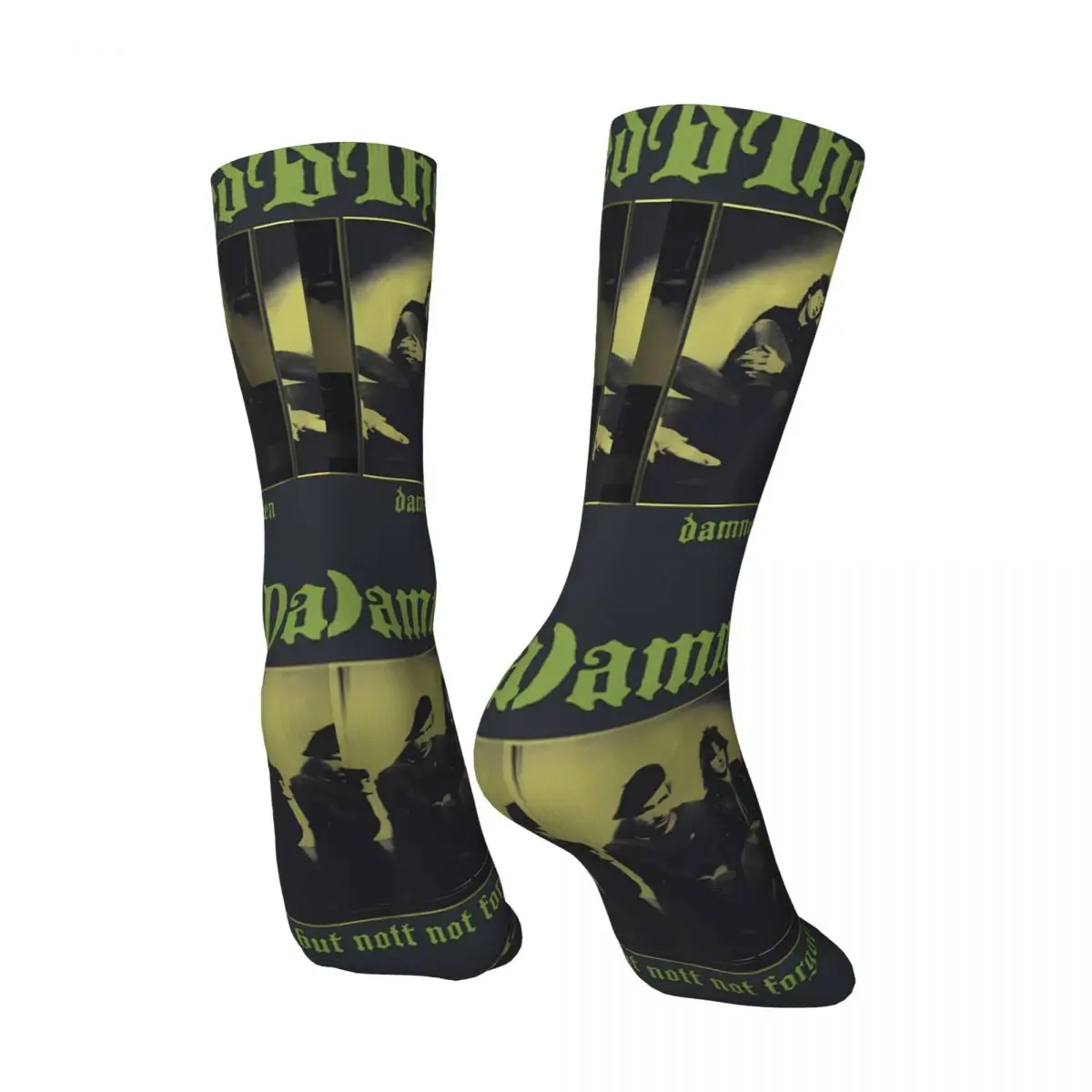 Crazy compression Damned Cool Sock for Men Hip Hop The Damned Pattern Printed Boys Crew Sock Gift official-website tops fugees