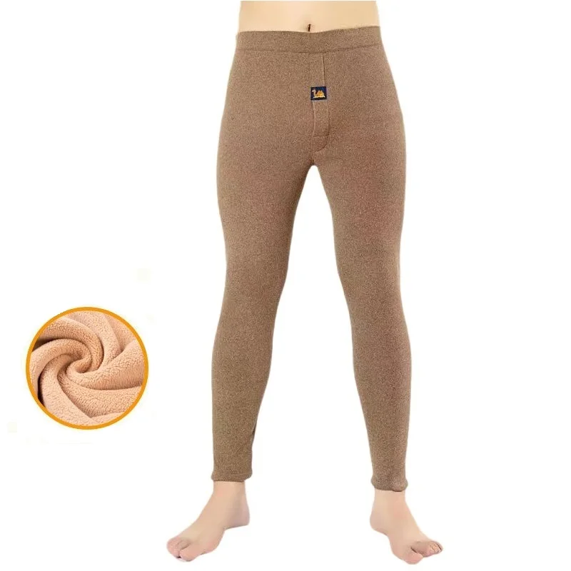 Thermal Underwear Men Winter Clothes Fleece Keep Warm Leggings Soft Underpants Also Can Sleepwear