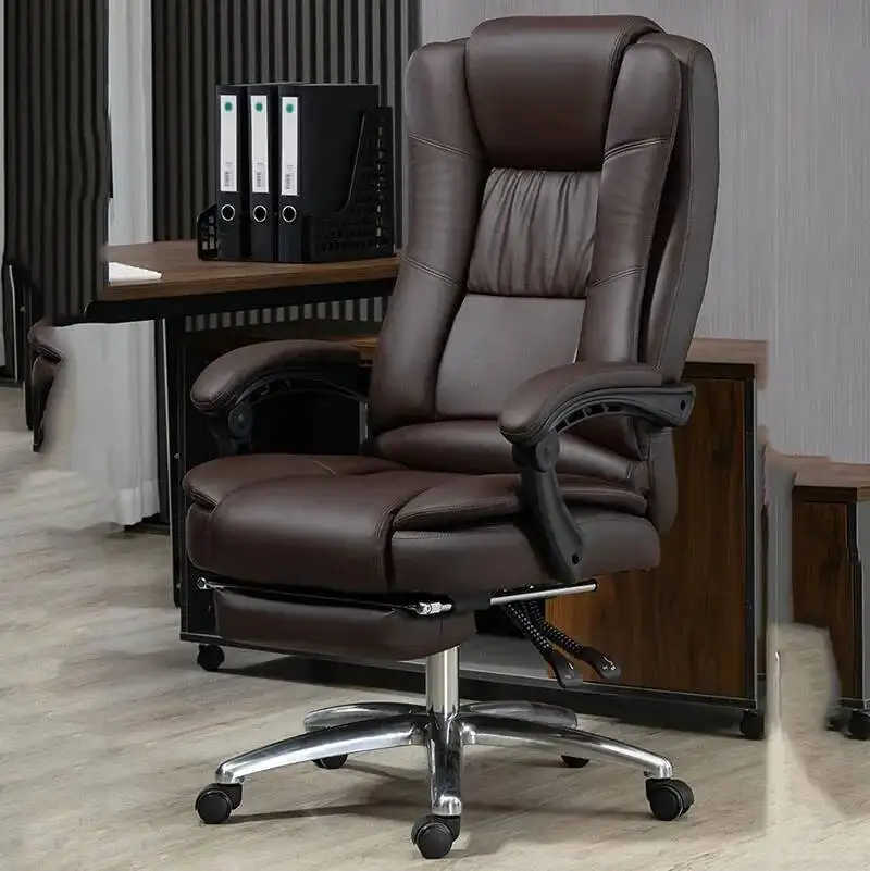 

Dormitory Computer Ergonomically Adjustable Office Chair Backrest Office Chair Seat Leather Sillas De Gamer Home Furniture