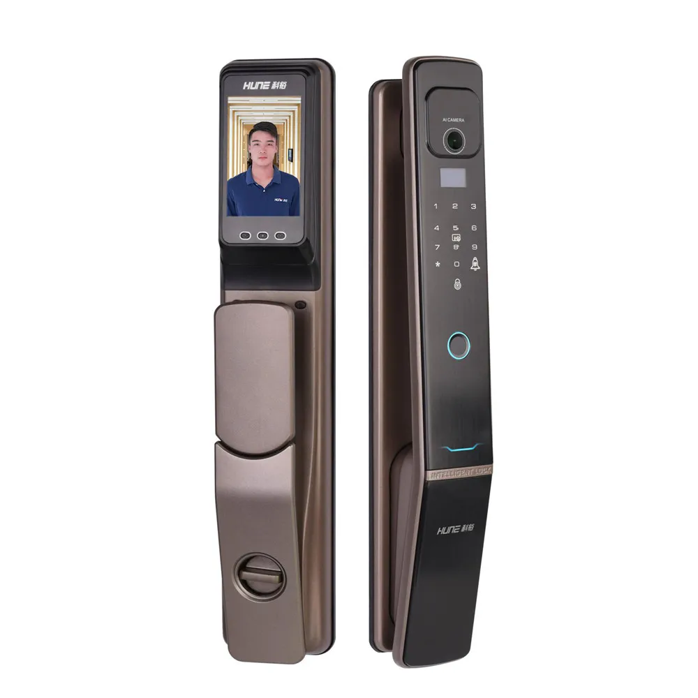 3d Face Recognition Smart Lock App Remote Control Digital Password Electronic Fingerprint Smart Door Lock With Camera