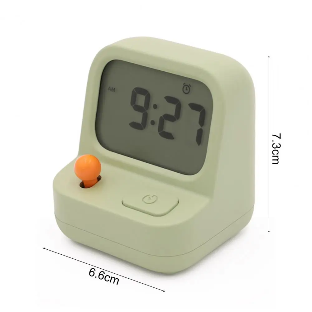 Mini Desk Clock Retro Game Machine-shaped Alarm Clocks for Home Office Mini Handheld Digital Clocks for Kids Multi-function Desk