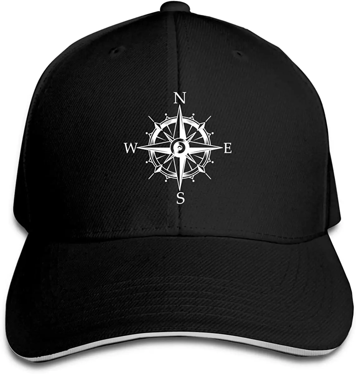 Unisex Nautical Sailing Compass Baseball Cap Adjustable Hat for Men and Women