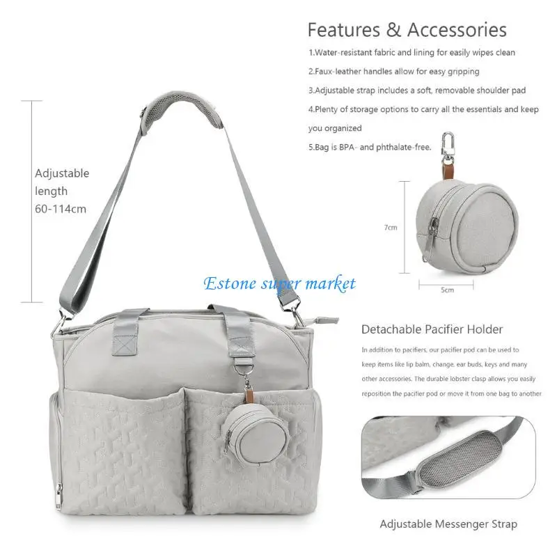 090B Breast Bag Stylish Baby Bag Convenient Storage Bag for Busy Individuals
