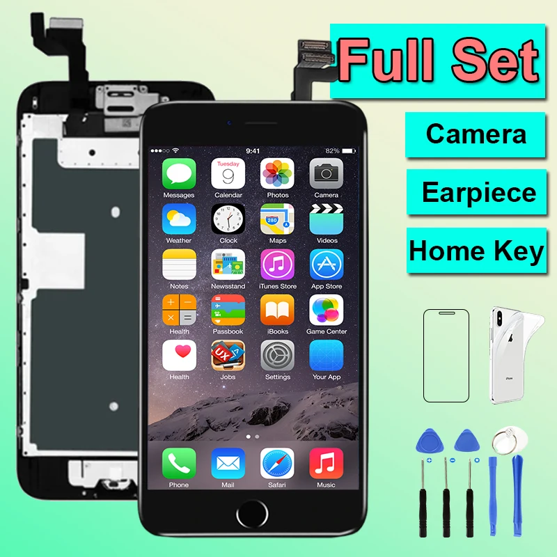 LCD Display For iPhone 6 6S Plus 6P 6SP Screen Full Set Replacement Complete Touch Digitizer Assembly Black White+Home Button 25,596.9725,596.971000 over 19,130.77LCD HOUSE Official StoreSee previewSi