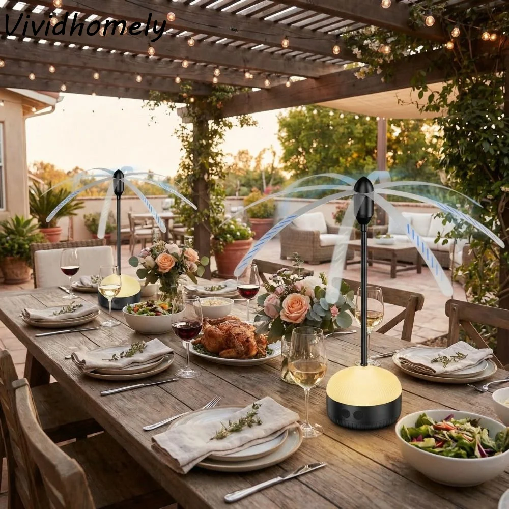 

Многофункциональный портативный вентилятор-отпугиватель комаров с подвесным креплением, складной, с функцией ночника, для кемпинга и улицы