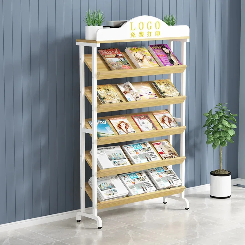 custom.Custom Shop Commercial Bookstore Rack Sign Holder Book Display Rack with