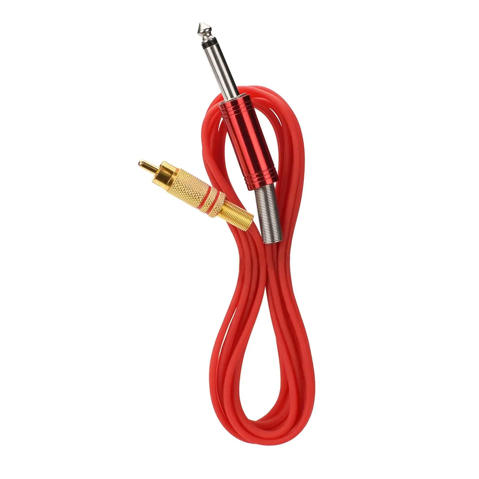 Tattoo Clip Cable Cord Power Supplies Anti Slip Silicone Spare Parts 1.7M RCA Connector Wire RCA Interface Cables for Tattoo Pen