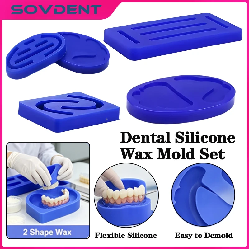 1pc Dental Silicone Wax Rim Mold Horseshoe Shape Reusable Former for Full Denture Lab Use Denture Base Occlusion Rim Module