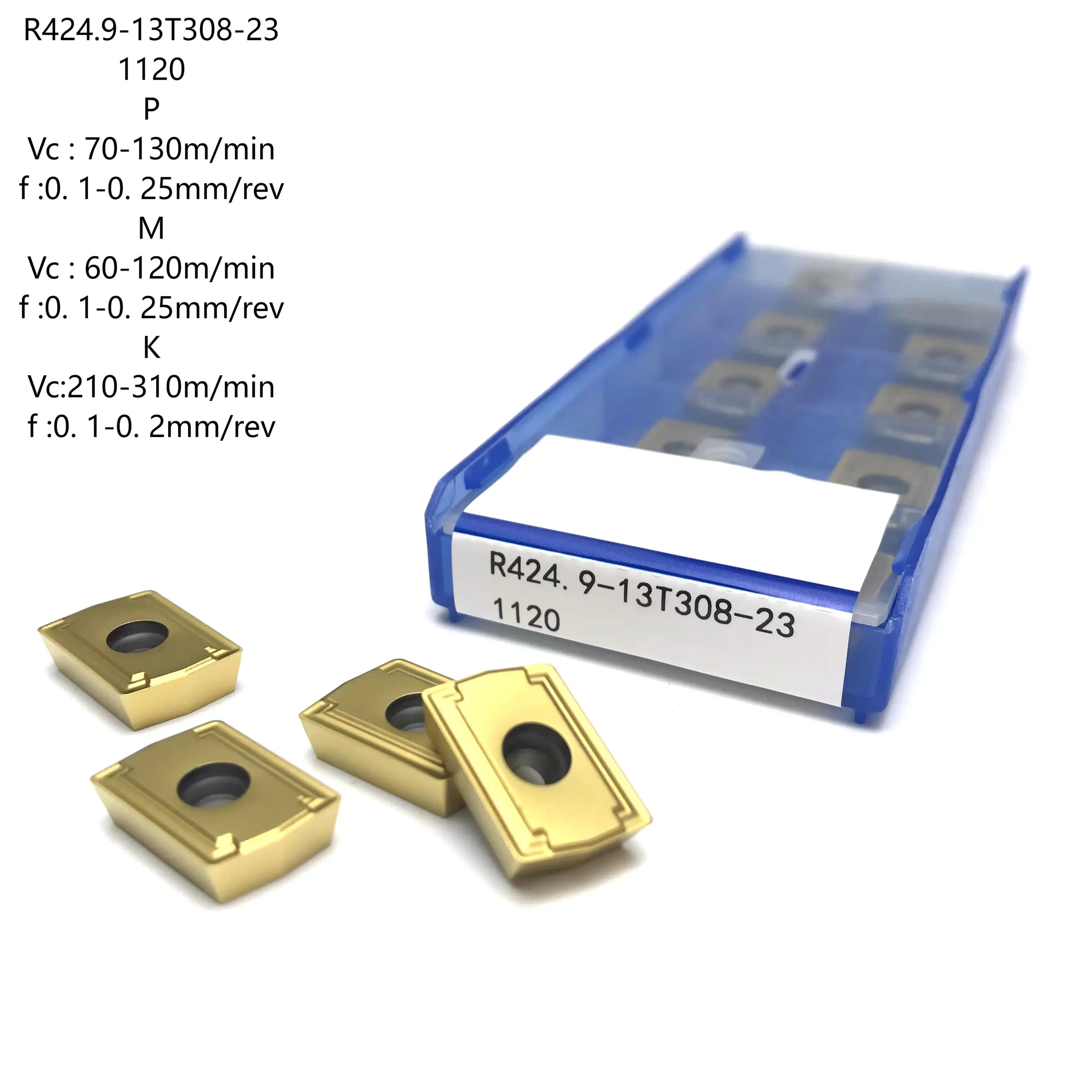 

zhuzhou 10PCS TPMT/R424.9/TPMX/800 solid carbide deep hole drilling insert plate