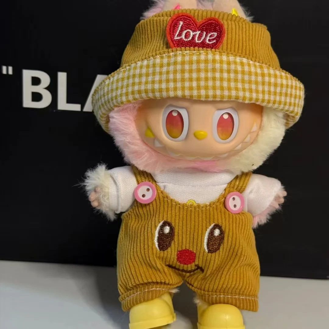 

Одежда для куклы Ropa Labubu 15/17 см, однотонный джинсовый комбинезон ярких цветов, аксессуары для кукол