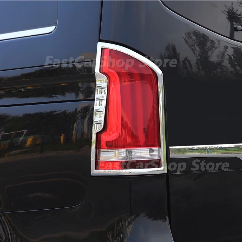 

For Mercedes Benz Vito W447 V-Class V250 V260 2016-2025 Car Tail Light Cover Frame Rear Protection Shell Package Body Decorate