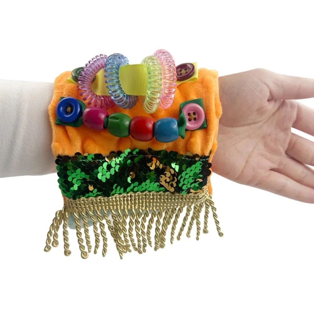 Elder Dementia Sensory Toy Fidget Blanket Pressure Anxiety Relief Plush Sensory Mat Arm Pillowcase Decompress Touch Sensory Mat