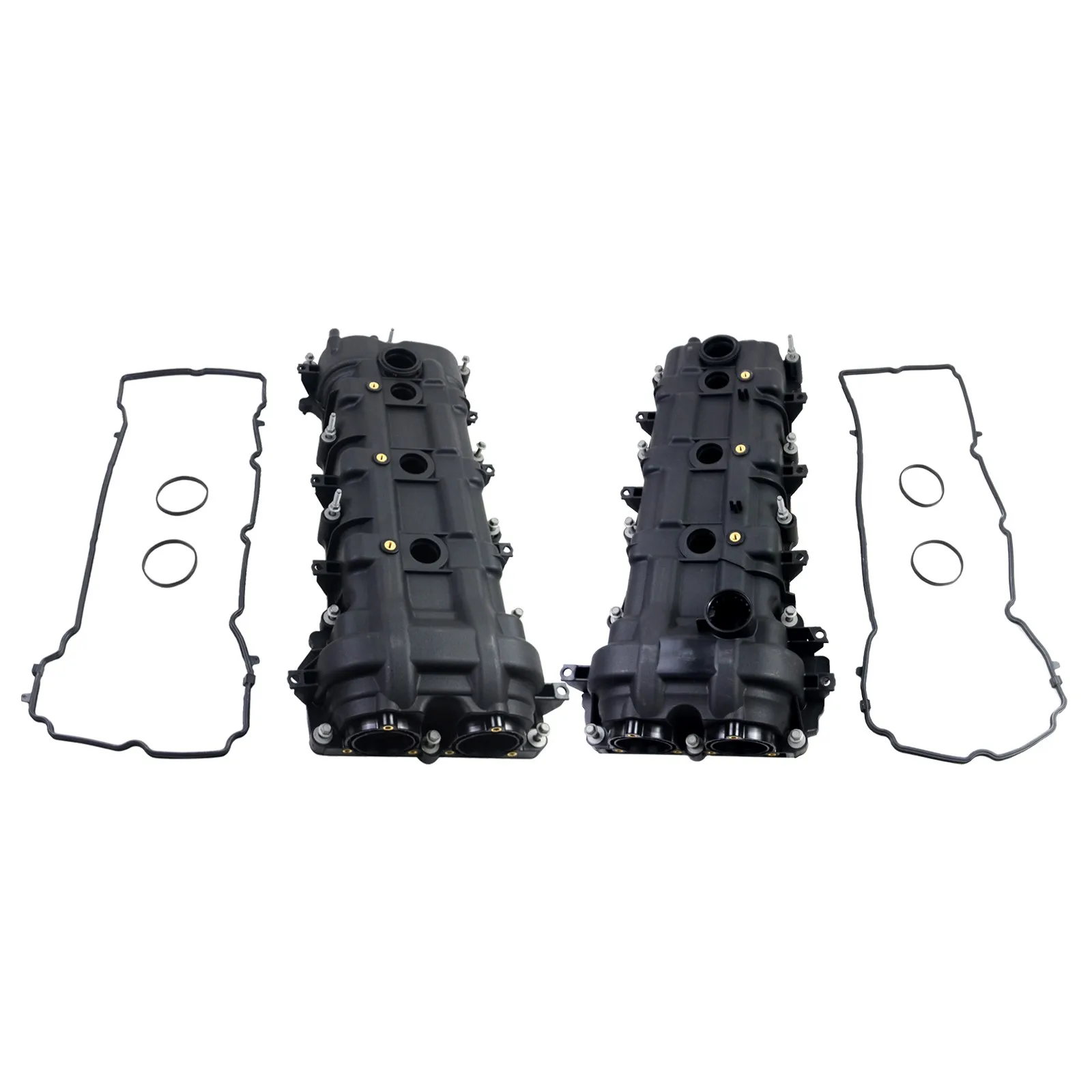 2Pcs Valve Covers W/ Gaskets For Chrysler 300 Dodge Ram 2500 Jeep 3.6L V6 11-19