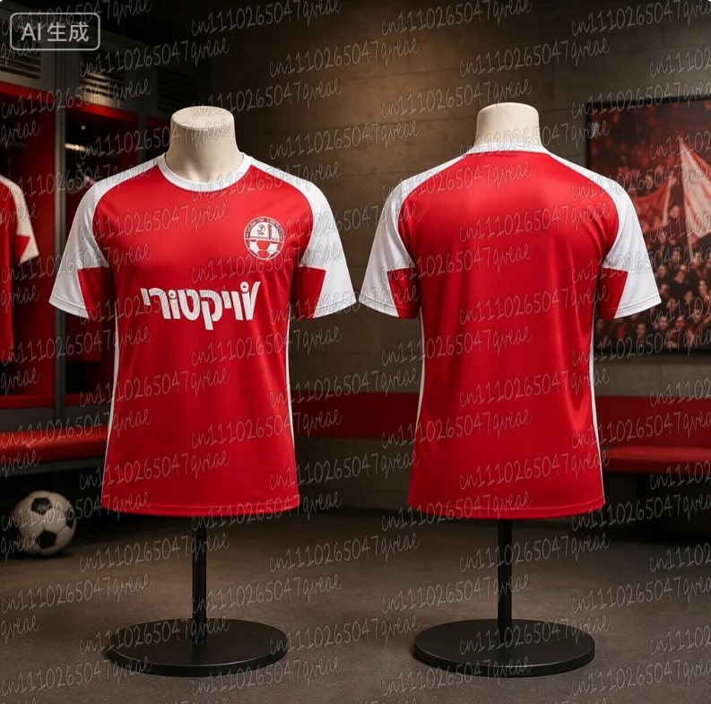 Unisex Quick-Dry Breathable Hapoel Beer-Sheva Jersey Sports T-shirt for Hot Summer Men Women Family Matching Training Wear