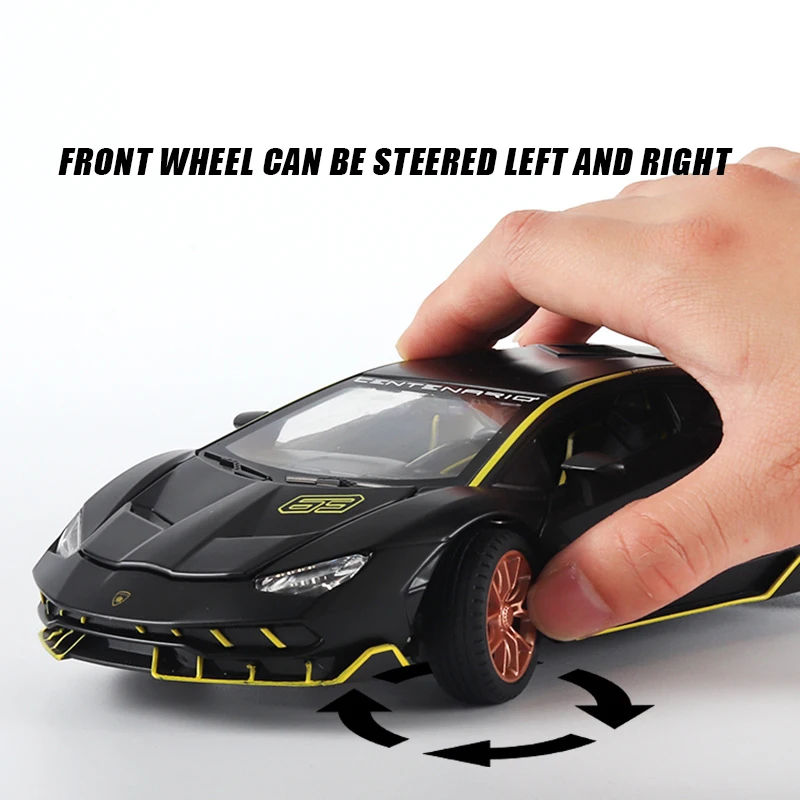 1:24 Simulation Lp770 Lamborghinis Sports Car Alloy Model Car Decoration Dicast Car Toy Miniatur Car Boyfriend Gift Collection