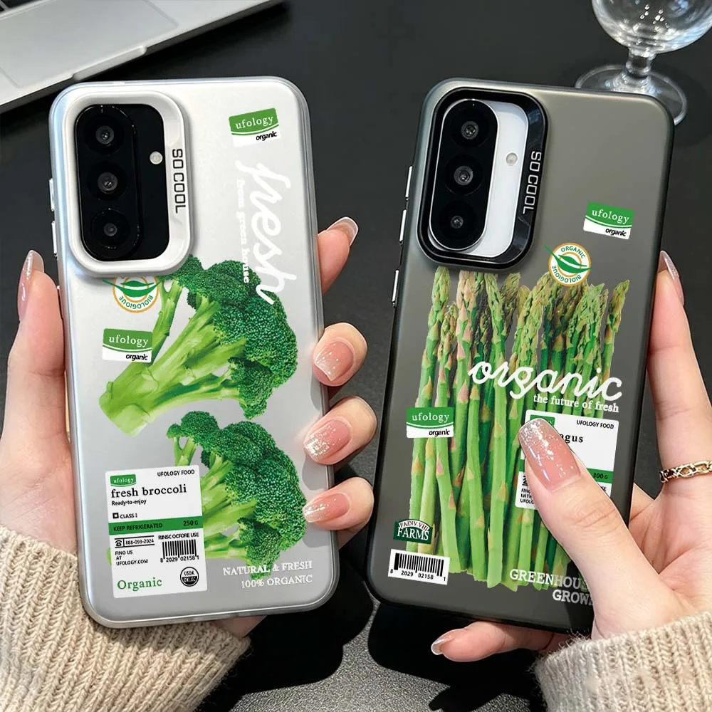 Fresh Vegetable Label For Samsung Galaxy A26 A25 A24 A23 A22 A21s A20s A16 A15 A14 A13 A12 A11 A06 A05 A04 A03 Phone Case