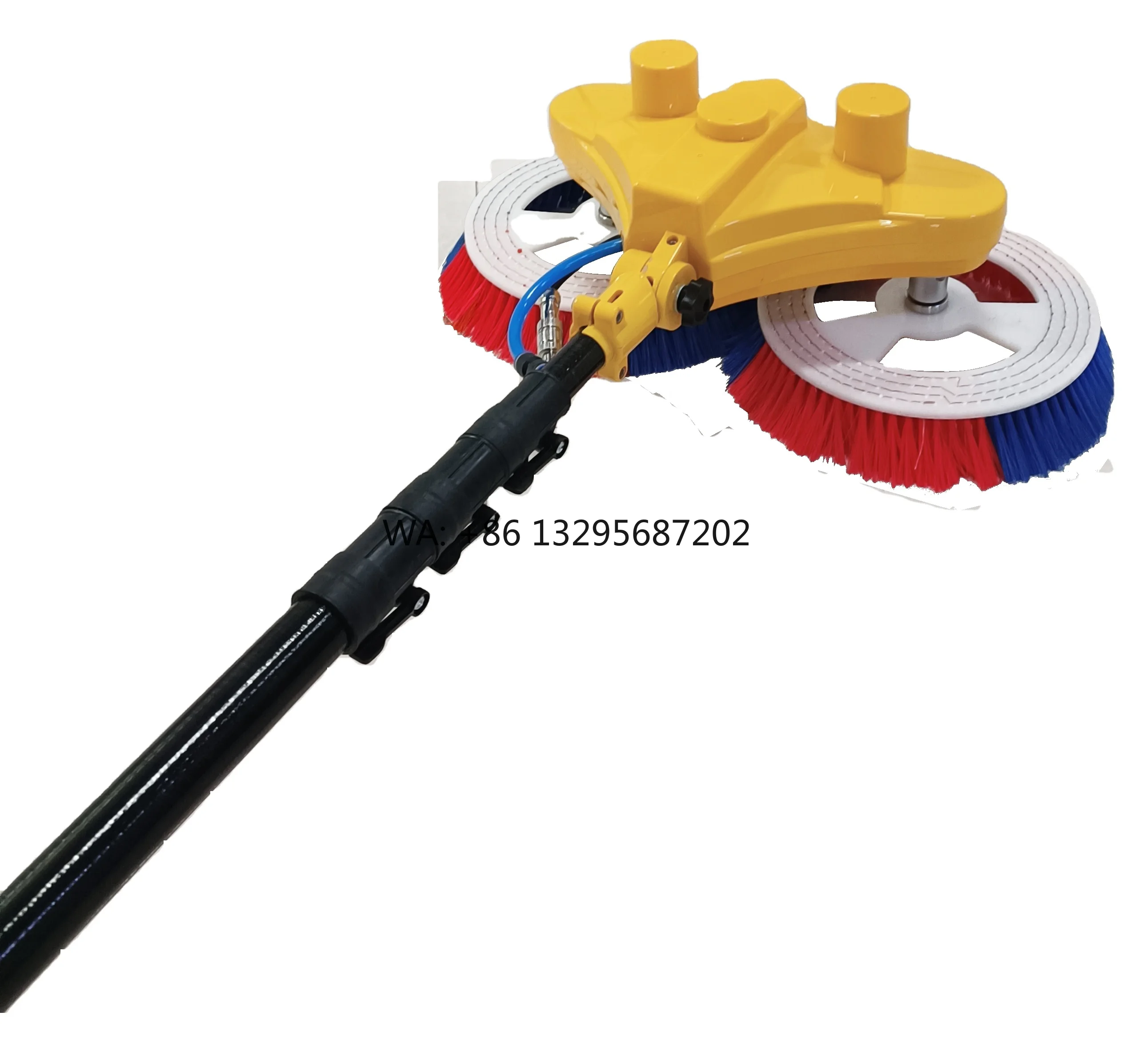 

Multifit 7.5M Dual Supply Mode Solar Panel Cleaning Brush Double-head Super Efficient Head for Various Angles of the Solar Panel