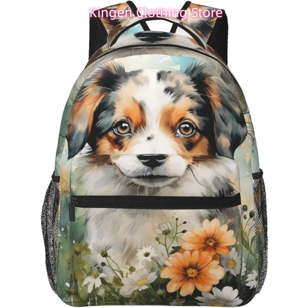 

Легкий рюкзак для ноутбука с милыми собаками и животными, легкий многоцелевой дорожный повседневный рюкзак унисекс, студенческие рюкзаки для M