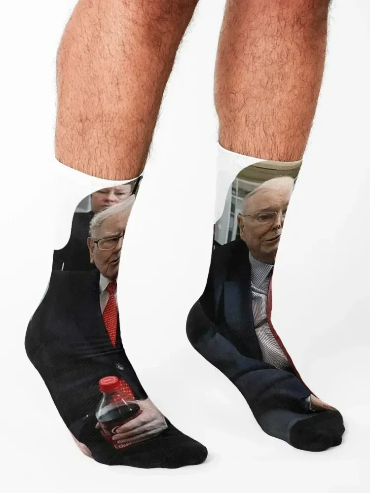 Warren Buffett and Charlie Munger Socks winter custom sports cotton men cotton high quality Socks For Man Women's