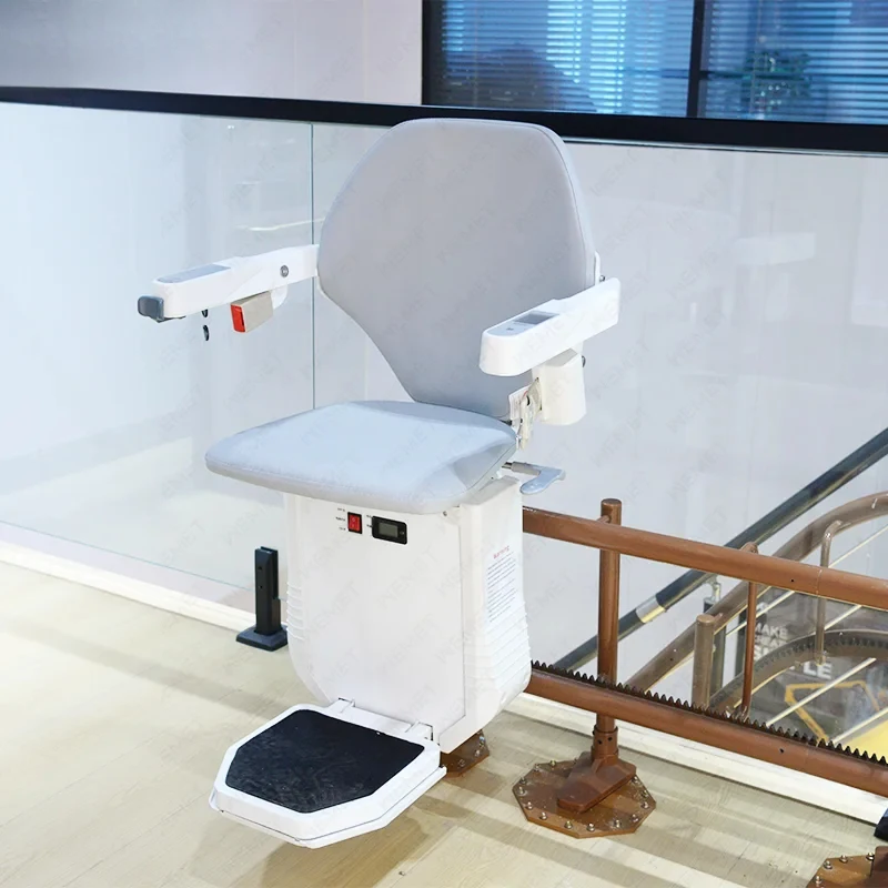 Home Use Heavy 0KG Load Curved Foldle Length Elderly Stair Lift Disled