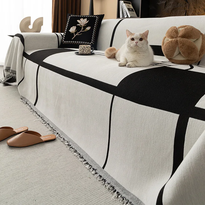 Chenille Sofa Cover Universal Couch Towel Dust Proof Sofa Cushion Cover Anti-cat Scratch Protection Cover Sofa Blanket Carpet