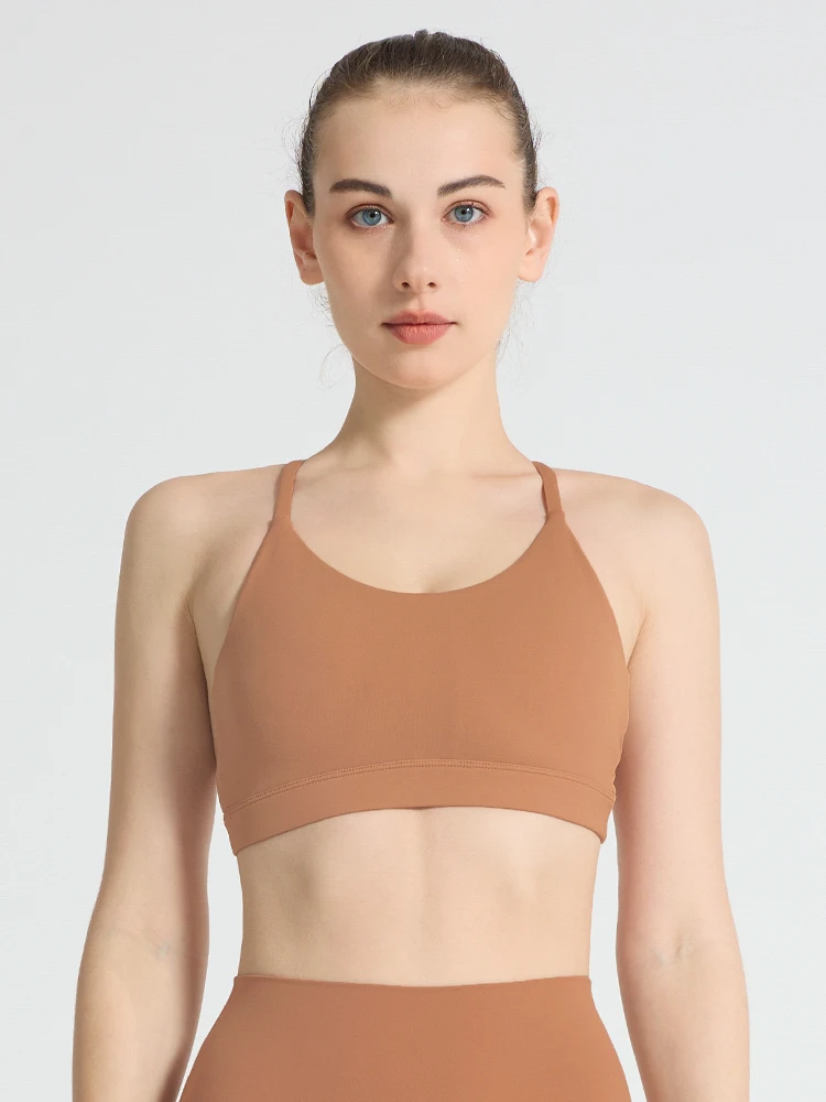 Women's Shock-proof Breathable Sports Bras Sexy Triangular Back Self-Cultivation Comfortable Running Fitness Training Yoga Vest