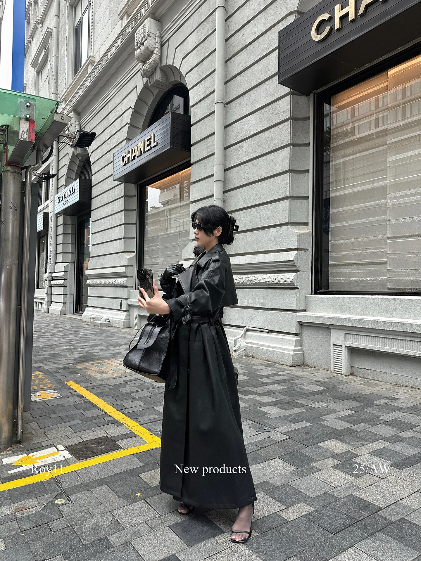 Bla Casaco longo de couro PU feminino Busin Sle cintura acupendo Jaet Ele Lady inverno quente blusão assimétrico butto...