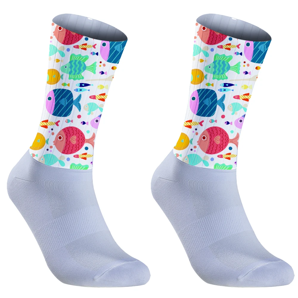 New Cycling Socks Street Fashion Sports Print Skateboard Socks Hip Hop ocean Hip Hop Socks