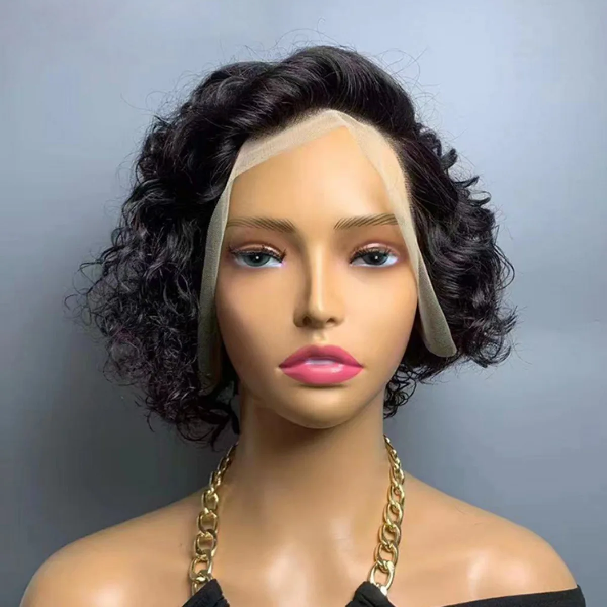 8inches-13x4-curly-pixie-cut-lace-front-human-hair-wigs-remy-hair-hd-lace-wig-99j-highlight-black-perfect-gift-for-her