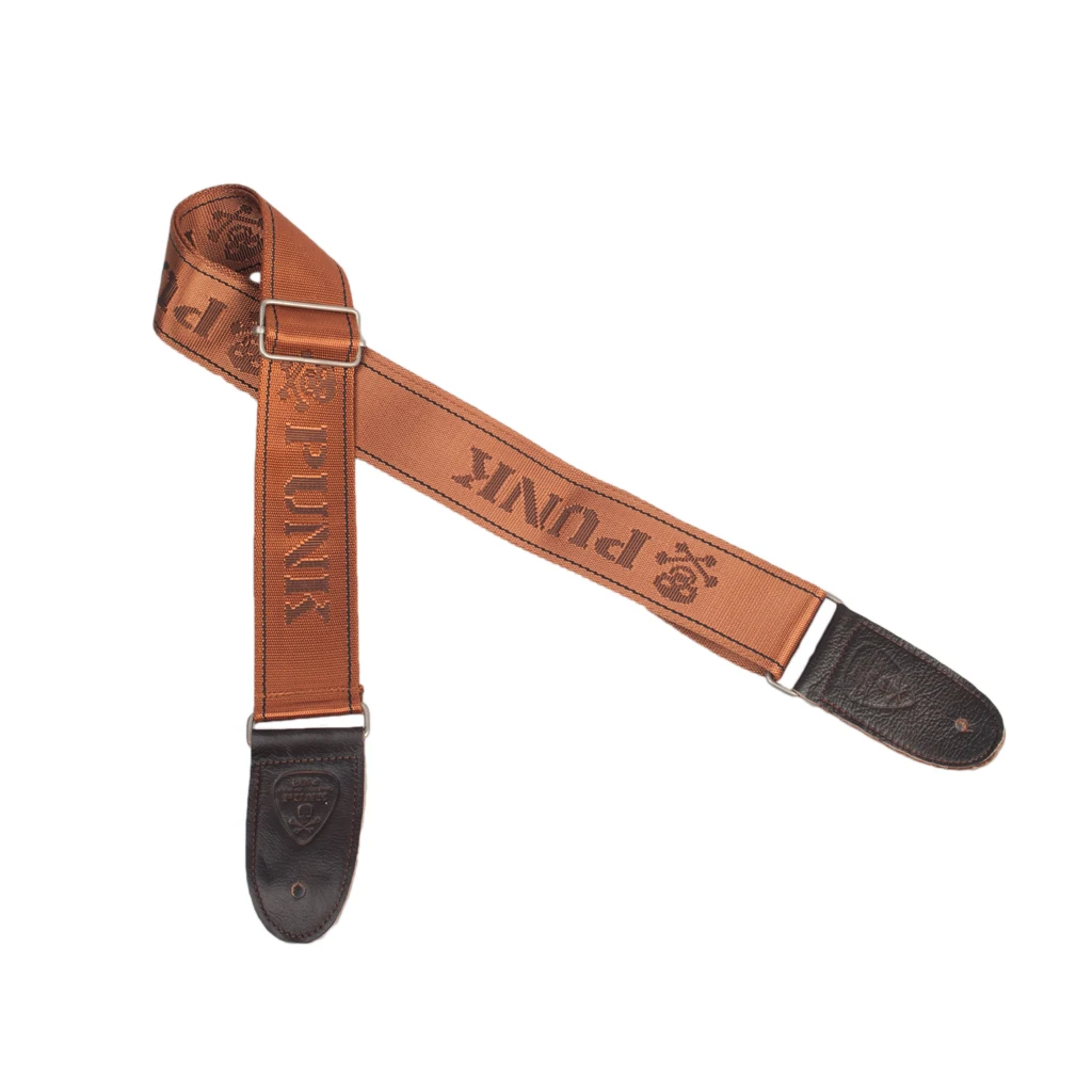 NAOMI Gitarrengurt, verstellbarer Gitarrengurt, Gürtel für Gitarre, E-Gitarre und Bassgitarre, Teile, Zubehör, Kaffeefarbe, Neu