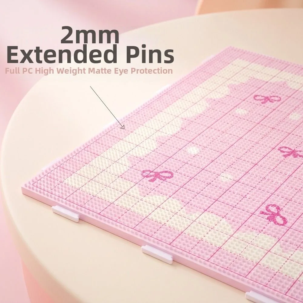52/78/104Pins Fuse Beads Pegboards 2.6mm Beads Matte Color Perler Beads Boards Heat Resistant Creative Pixel Art Tool