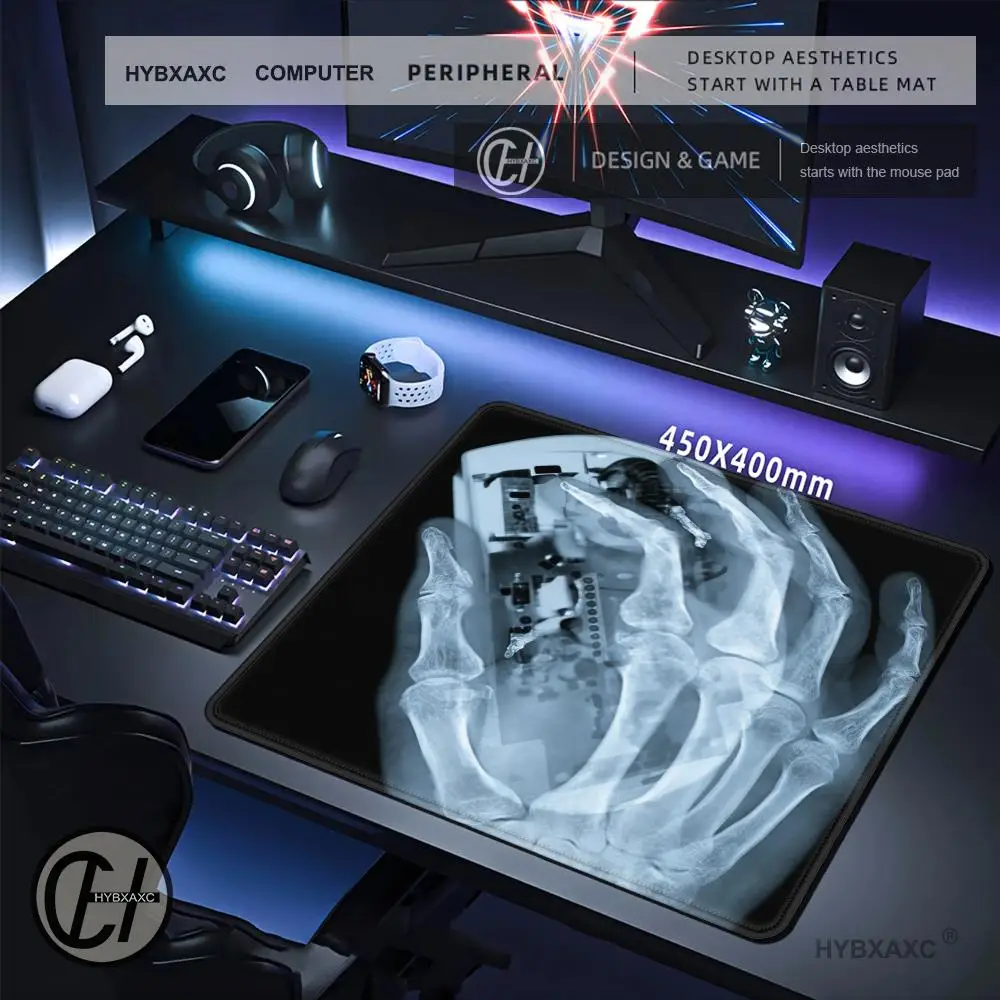 HYBXAXC X-Ray Hand Small Mousepad Novelty Computer Accessory  for Office or Home, Modern for Work Setup, Computer Accessories