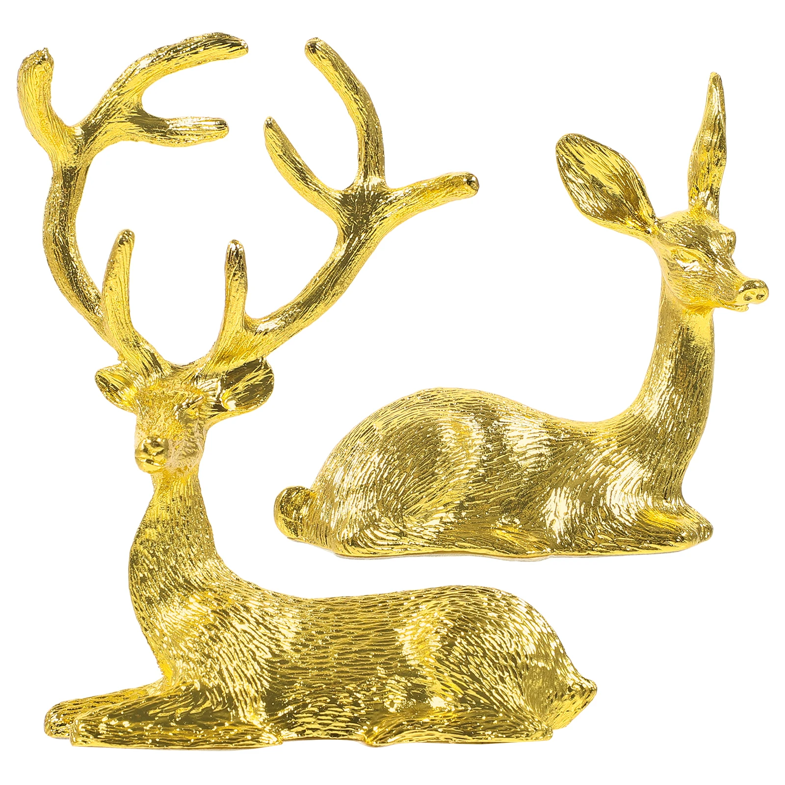 

1Pair Mini Elk Alloy Decor Lovely Metal Craft for Home Decoration Desktop Office Living Room Garden Indoor Outdoor