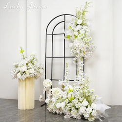 Artificial Flowers Wedding Floral Arrangement Backdrop Decor Hanging Flower Row Road Leading Flower Ball Floor Row Photo Props