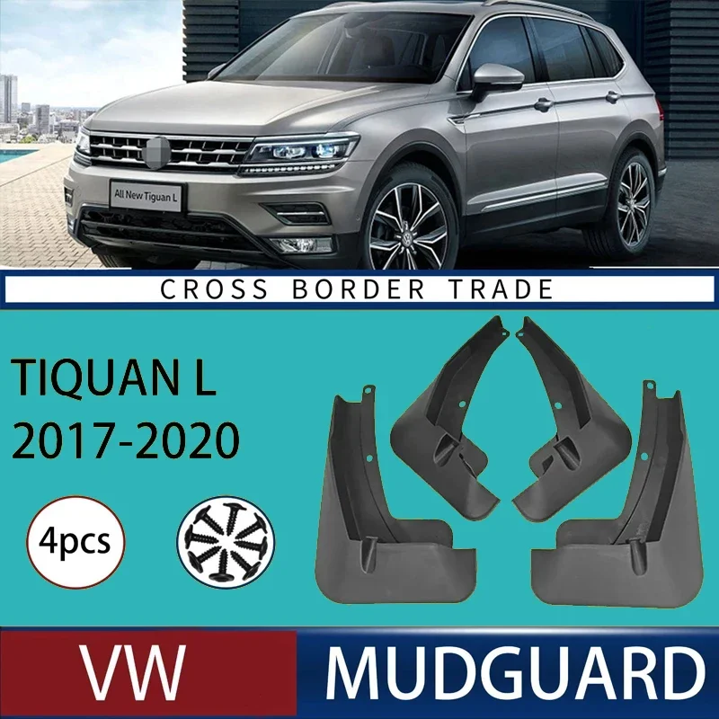 

Automotive Tire Mudguard Waterproof Splash Proof 4pcs Accessories For VW Tiguan L 2017-2020 2018 2019