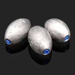 Fishing Weights Sinkers 20g-200g Fishing Olive Shape Rig Sinker Fishing Weight Split Shot Sink Fishing Tackle Tool Accessories