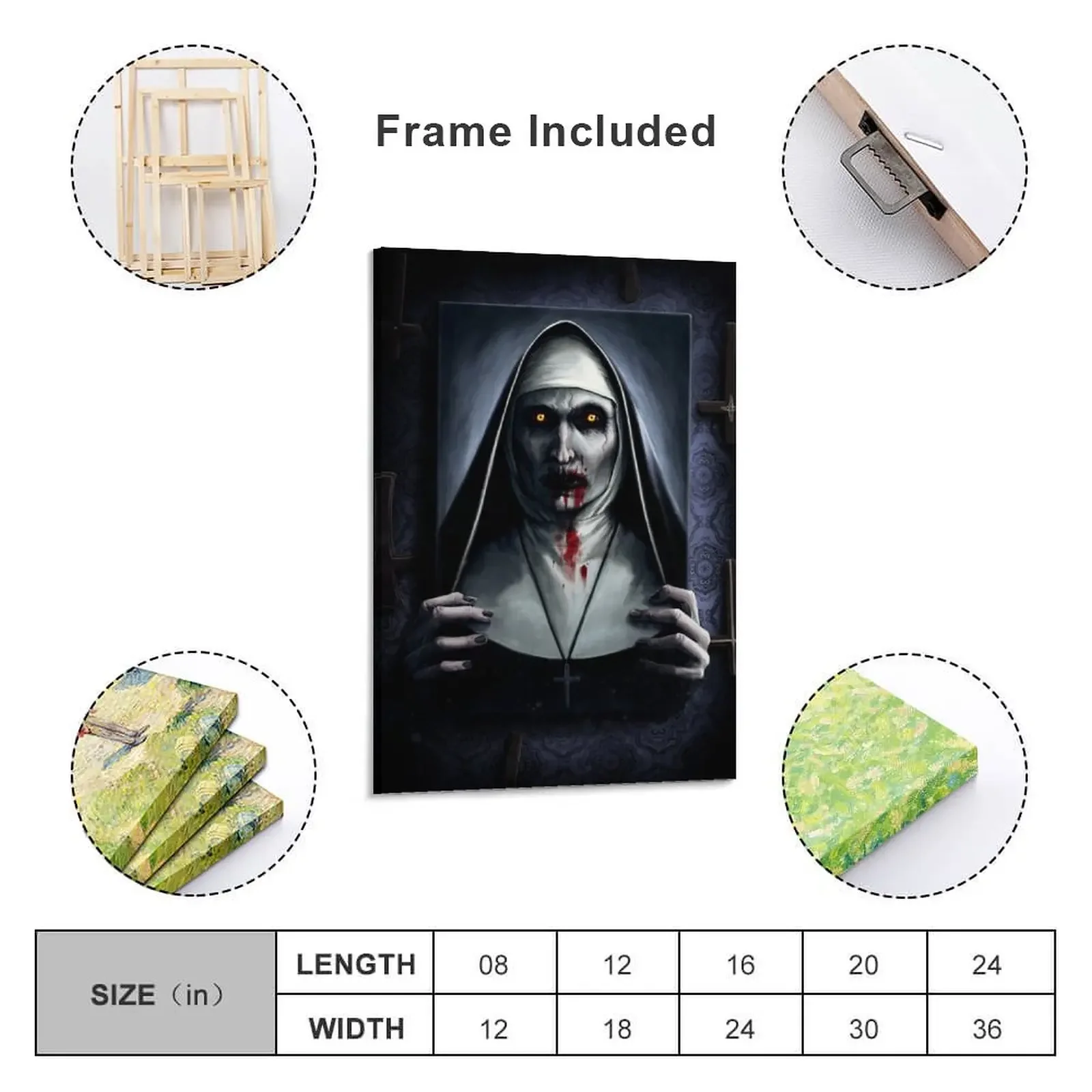 Valak Painting Canvas Painting Decoration pictures room wall stickers & posters posters anime