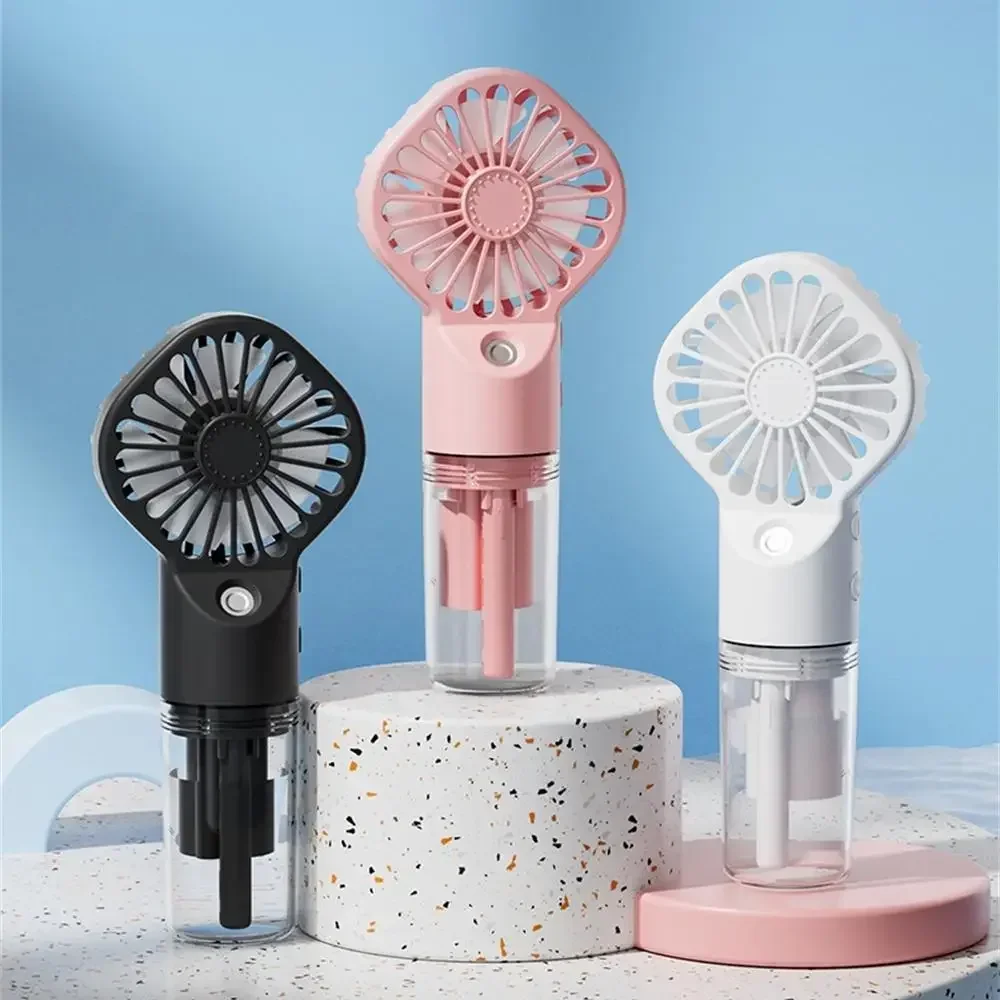 Handheld fan Strong Power Spray Humidification Usb Charging Portable Refreshing Supplement Small Fan portable neck fan