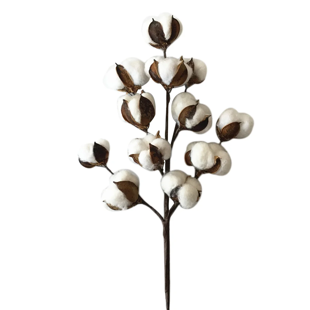 

50Cm Artificial Cotton Stems Natural Looking Fade Resistant Cotton Branch Decor For Home Wedding Tabletop Diy Wreaths