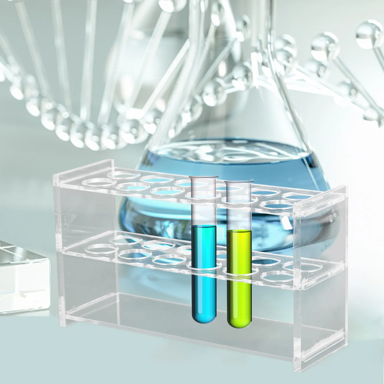 6 Slots Test Tube Holder Durable Centrifuge Tube Organizer Lightweight Lab Storage Solution Test Tubes Rack Sampling Tubes Rack view 6