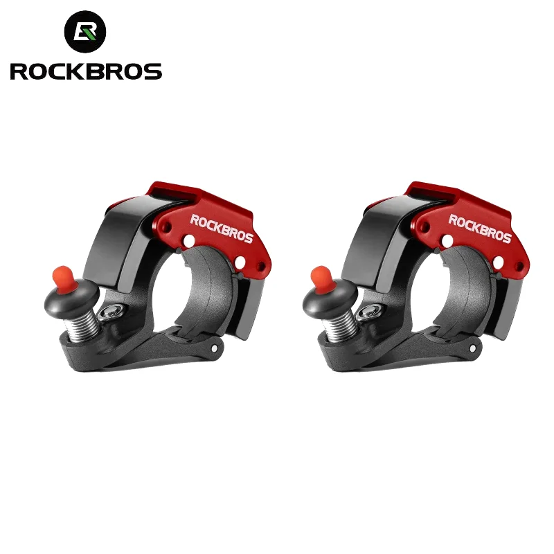

ROCKBROS велосипедный звонок из алюминиевого сплава, звуковой сигнал небольшого объема, портативная звуковая сигнализация для безопасности, аксессуары для шоссейного велосипеда MTB, 1-2 шт.