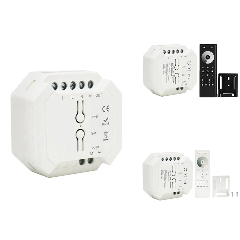 Tuya Zigbee Triac Dimmer LED Controller Smart Dimmer For Dimmable LED Lights Support Smart APP RF Remote Control