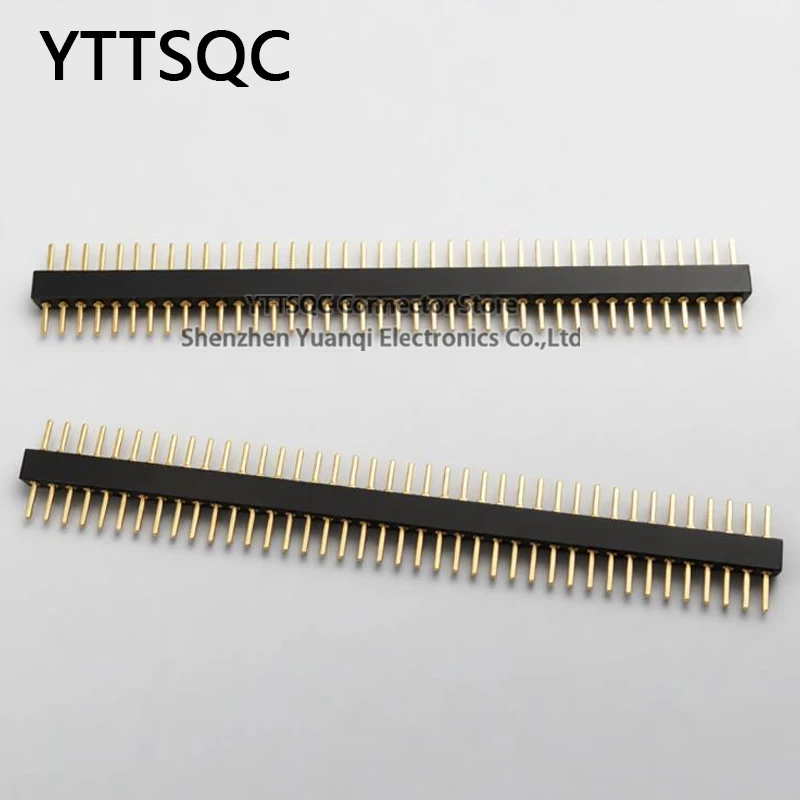5pcs 1.788mm Pitch 1.778 Single Row Male Female 1x40Pin Header Round Pin Header 1*40P Breakaway PCB Board Connector Strip